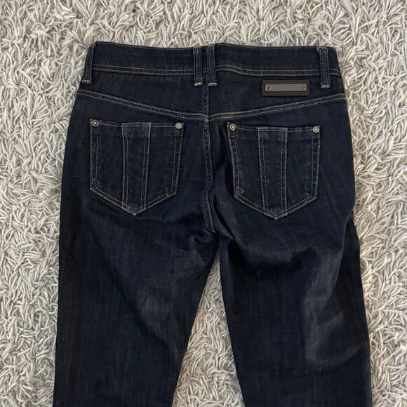 BURBERRY Women’s Classic Bootcut Jeans – Dark Blue – Size 25-26 - Picture 2 of 8